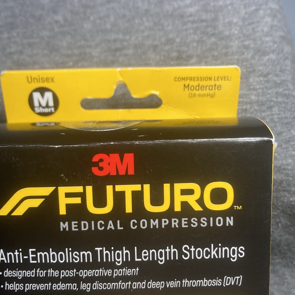 Futuro Medical Compression anti embolism Thigh high Stocking unisex M short - Picture 5 of 10